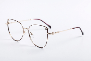 ÓCULOS DE GRAU RIZZ FEMININO EM METAL E ACETATO – VINHO E ROSÉ